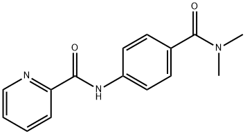 N-[4-(dimethylcarbamoyl)phenyl]pyridine-2-carboxamide Struktur