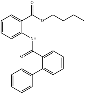 butyl 2-[(2-phenylbenzoyl)amino]benzoate Structure