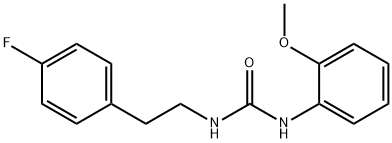 1-[2-(4-fluorophenyl)ethyl]-3-(2-methoxyphenyl)urea Struktur