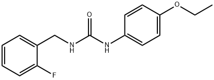 1-(4-ethoxyphenyl)-3-[(2-fluorophenyl)methyl]urea Struktur