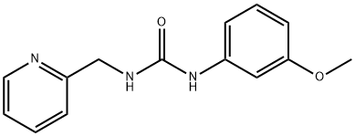 1-(3-methoxyphenyl)-3-(pyridin-2-ylmethyl)urea Struktur