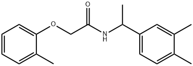 N-[1-(3,4-dimethylphenyl)ethyl]-2-(2-methylphenoxy)acetamide Struktur