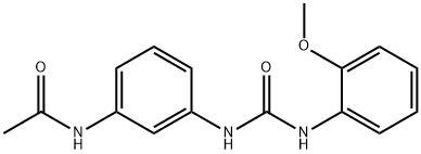 N-[3-[(2-methoxyphenyl)carbamoylamino]phenyl]acetamide Struktur