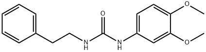 1-(3,4-dimethoxyphenyl)-3-(2-phenylethyl)urea Struktur