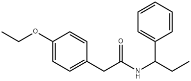 2-(4-ethoxyphenyl)-N-(1-phenylpropyl)acetamide Struktur