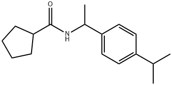 N-[1-(4-propan-2-ylphenyl)ethyl]cyclopentanecarboxamide Struktur