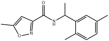 N-[1-(2,5-dimethylphenyl)ethyl]-5-methyl-1,2-oxazole-3-carboxamide Struktur