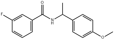 3-fluoro-N-[1-(4-methoxyphenyl)ethyl]benzamide Struktur