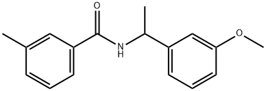 N-[1-(3-methoxyphenyl)ethyl]-3-methylbenzamide Struktur