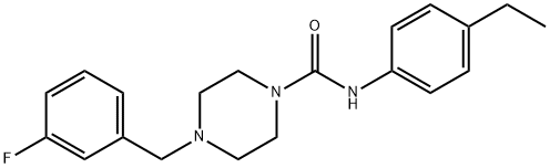 N-(4-ethylphenyl)-4-[(3-fluorophenyl)methyl]piperazine-1-carboxamide Struktur