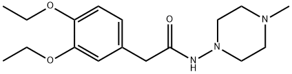 2-(3,4-diethoxyphenyl)-N-(4-methylpiperazin-1-yl)acetamide Struktur