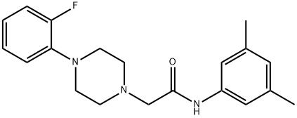 N-(3,5-dimethylphenyl)-2-[4-(2-fluorophenyl)piperazin-1-yl]acetamide Struktur