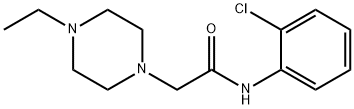 N-(2-chlorophenyl)-2-(4-ethylpiperazin-1-yl)acetamide Struktur