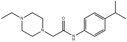 2-(4-ethylpiperazin-1-yl)-N-(4-propan-2-ylphenyl)acetamide Struktur