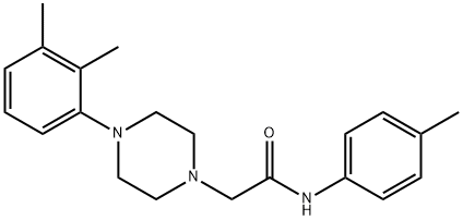 2-[4-(2,3-dimethylphenyl)piperazin-1-yl]-N-(4-methylphenyl)acetamide Struktur