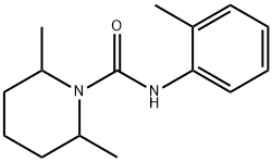 2,6-dimethyl-N-(2-methylphenyl)piperidine-1-carboxamide Struktur