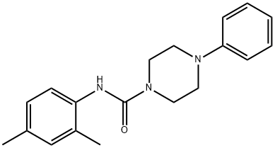 N-(2,4-dimethylphenyl)-4-phenylpiperazine-1-carboxamide Struktur