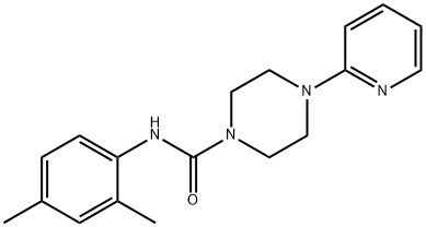 N-(2,4-dimethylphenyl)-4-pyridin-2-ylpiperazine-1-carboxamide Struktur