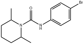 N-(4-bromophenyl)-2,6-dimethylpiperidine-1-carboxamide Struktur