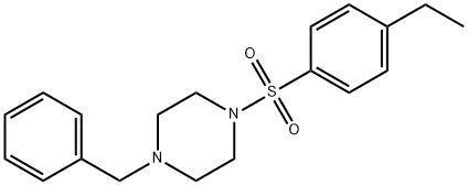 1-benzyl-4-(4-ethylphenyl)sulfonylpiperazine Struktur