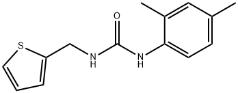 1-(2,4-dimethylphenyl)-3-(thiophen-2-ylmethyl)urea Struktur