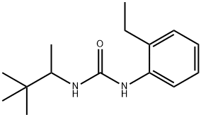 1-(3,3-dimethylbutan-2-yl)-3-(2-ethylphenyl)urea Struktur