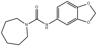 N-(1,3-benzodioxol-5-yl)azepane-1-carboxamide Struktur