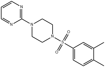 2-[4-(3,4-dimethylphenyl)sulfonylpiperazin-1-yl]pyrimidine Struktur