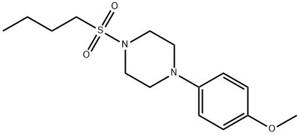 1-butylsulfonyl-4-(4-methoxyphenyl)piperazine Struktur