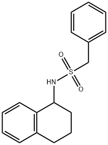 1-phenyl-N-(1,2,3,4-tetrahydronaphthalen-1-yl)methanesulfonamide Struktur