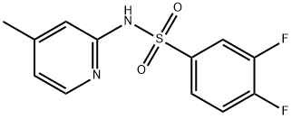 3,4-difluoro-N-(4-methylpyridin-2-yl)benzenesulfonamide Struktur