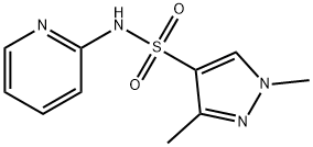 1,3-dimethyl-N-pyridin-2-ylpyrazole-4-sulfonamide Struktur