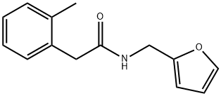 N-(furan-2-ylmethyl)-2-(2-methylphenyl)acetamide Struktur