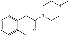 2-(2-methylphenyl)-1-(4-methylpiperazin-1-yl)ethanone Struktur