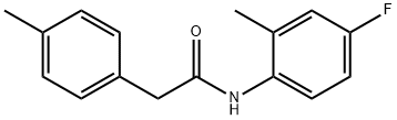 N-(4-fluoro-2-methylphenyl)-2-(4-methylphenyl)acetamide Struktur