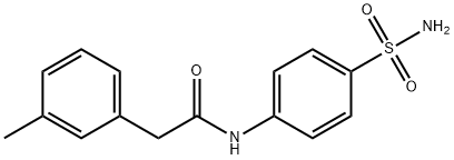 2-(3-methylphenyl)-N-(4-sulfamoylphenyl)acetamide Struktur