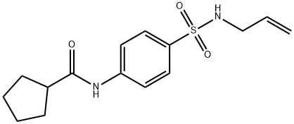 N-[4-(prop-2-enylsulfamoyl)phenyl]cyclopentanecarboxamide Struktur