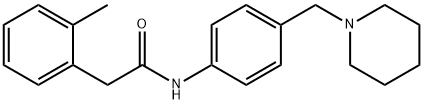 2-(2-methylphenyl)-N-[4-(piperidin-1-ylmethyl)phenyl]acetamide Struktur