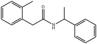 2-(2-methylphenyl)-N-(1-phenylethyl)acetamide Struktur