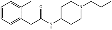 2-(2-methylphenyl)-N-(1-propylpiperidin-4-yl)acetamide Struktur