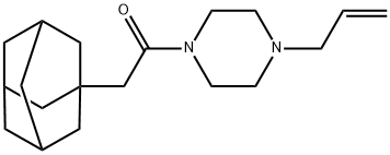 2-(1-adamantyl)-1-(4-prop-2-enylpiperazin-1-yl)ethanone Struktur