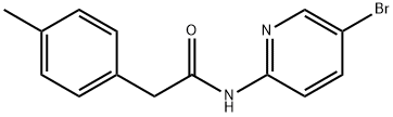 N-(5-bromopyridin-2-yl)-2-(4-methylphenyl)acetamide Struktur