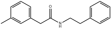 2-(3-methylphenyl)-N-(2-phenylethyl)acetamide Struktur