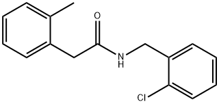 N-[(2-chlorophenyl)methyl]-2-(2-methylphenyl)acetamide Struktur