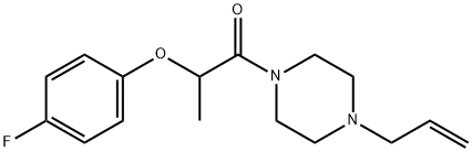 2-(4-fluorophenoxy)-1-(4-prop-2-enylpiperazin-1-yl)propan-1-one Struktur