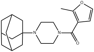 [4-(1-adamantyl)piperazin-1-yl]-(2-methylfuran-3-yl)methanone Struktur