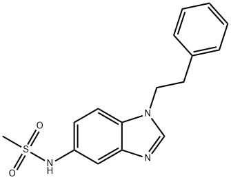 N-[1-(2-phenylethyl)benzimidazol-5-yl]methanesulfonamide Struktur