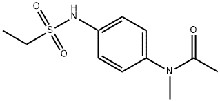 N-[4-(ethylsulfonylamino)phenyl]-N-methylacetamide Struktur