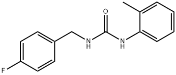 1-[(4-fluorophenyl)methyl]-3-(2-methylphenyl)urea Struktur