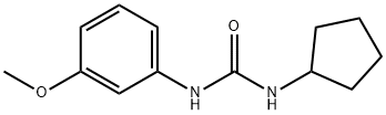 1-cyclopentyl-3-(3-methoxyphenyl)urea Struktur